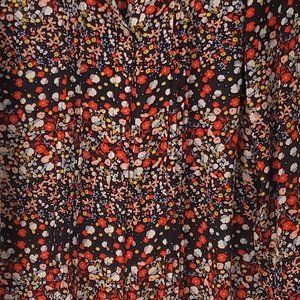 Nanette Lepore Black Cornflower Candy Floral Button Down - Size S